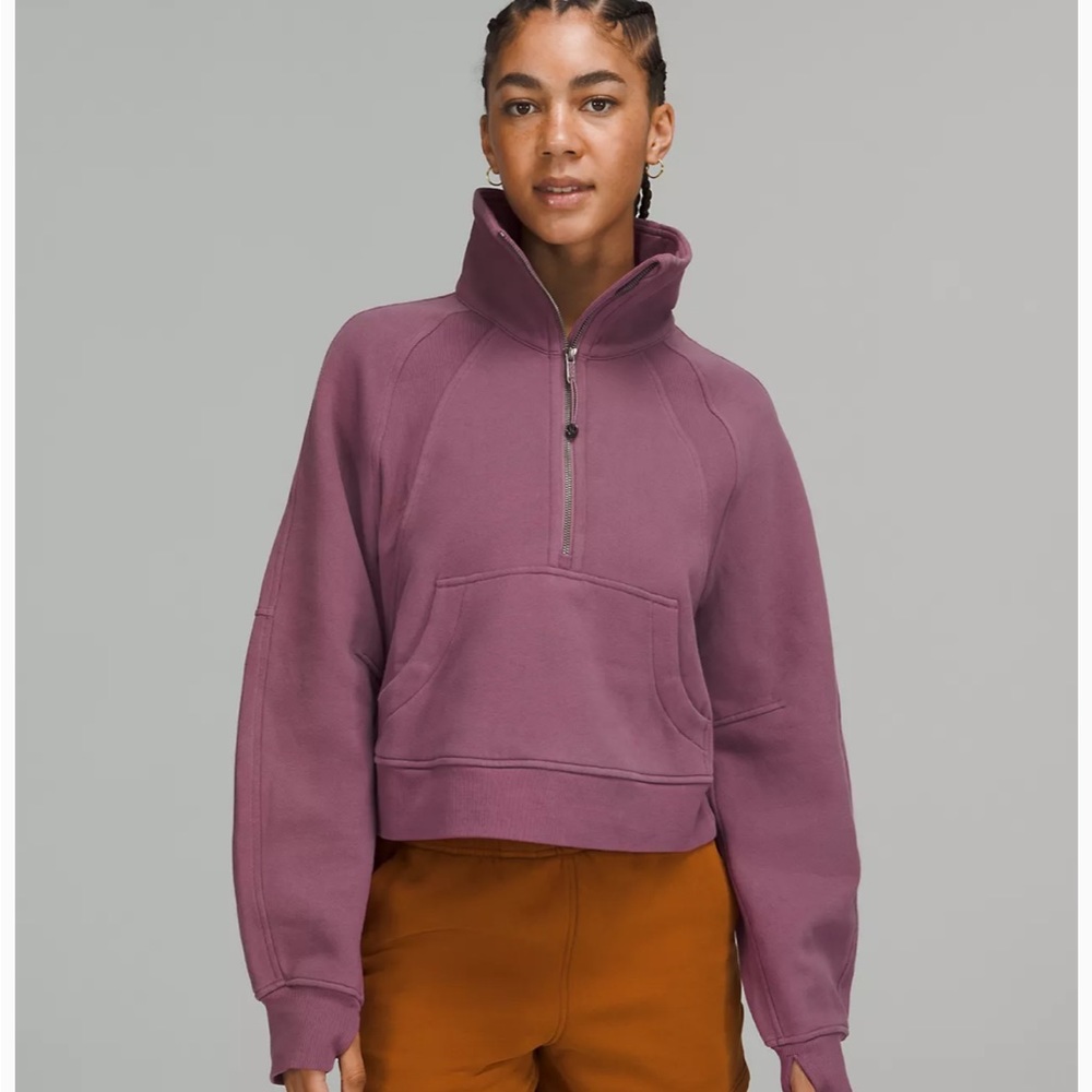 Lululemon Scuba Half Zip Funnel Neck Sweatshirt